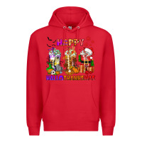 Red happy hallothanksmas coffee cups Premium Hoodie - texasbilliewilder