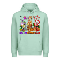 Seafoam happy hallothanksmas coffee cups Premium Hoodie - texasbilliewilder