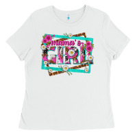 White mamas girl Ladies Tee - texasbilliewilder