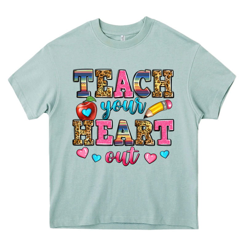 Teach Your Heart Out Heavy Core Tee by Zillion Design Studio | Teevron