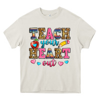Cream teach your heart out Heavy Core Tee - Zillion Design Studio
