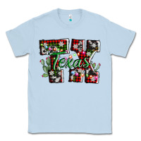 Dusty Blue texas tx christmas Classic Tee - AdoDesignShop