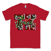 Red texas tx christmas Classic Tee - AdoDesignShop