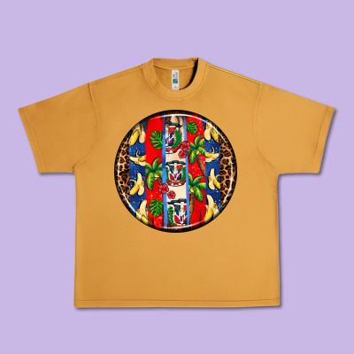 Dominican Republic Coasters Urban Heavy Tee Designed By Adodesignshop