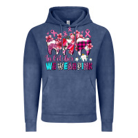 Vintage Denim in october we wear pink cancer ribbon with teeth Vintage Hoodie - AdoDesignShop