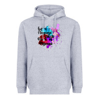 Heather Grey Be a Flamingo in a Flock of Pigeons Heavyweight Hoodie - Bettercallsaul