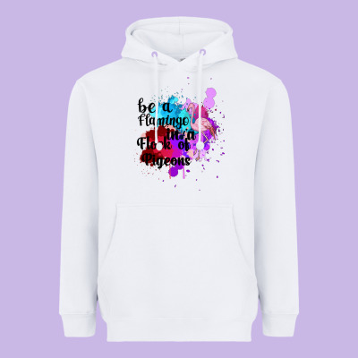 Be A Flamingo In A Flock Of Pigeons Heavyweight Hoodie Designed By Bettercallsaul