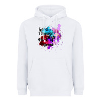 White Be a Flamingo in a Flock of Pigeons Heavyweight Hoodie - Bettercallsaul