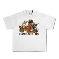 Lunar Rock Western Peace Love T-Rex Urban Heavy Tee - LillyAllenDesigns