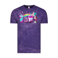Cloud Purple unicorn coffee Vintage Tee - Jasminsmagicworld
