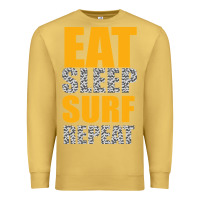 Antique Gold eat sleep surf repeat Premium Sweatshirt - Bettercallsaul