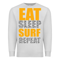 Dove Grey eat sleep surf repeat Premium Sweatshirt - Bettercallsaul