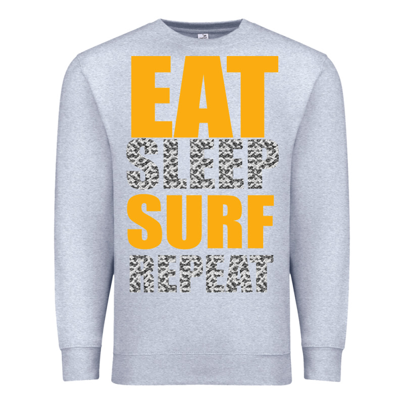 Eat Sleep Surf Repeat Premium Sweatshirt by Bettercallsaul | Teevron
