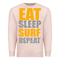 Pale Pink eat sleep surf repeat Premium Sweatshirt - Bettercallsaul