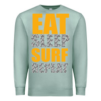 Seafoam eat sleep surf repeat Premium Sweatshirt - Bettercallsaul
