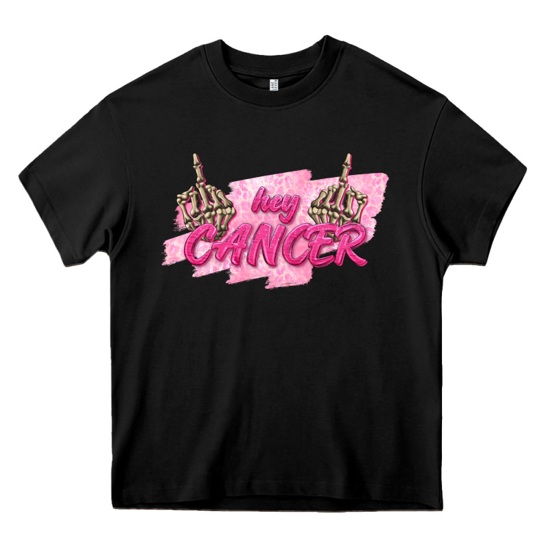 Hey Cancer Heavy Core Tee by texasbilliewilder | Teevron