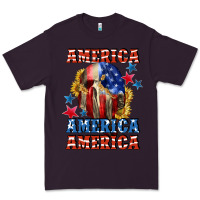 Plum America skeleton 4th of july Premium Tee - CowGirlArtShop