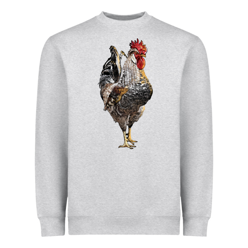 Cream Legbar Rooster Heavyweight Sweatshirt by LillyAllenDesigns | Teevron