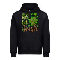 Black St. Patrick's A wee bit irish Urban Hoodie - OliviaCreatesArt