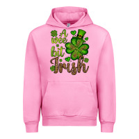 Fuchsia Pink St. Patrick's A wee bit irish Urban Hoodie - OliviaCreatesArt