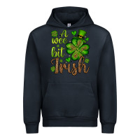Navy St. Patrick's A wee bit irish Urban Hoodie - OliviaCreatesArt