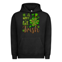 Pigment Black St. Patrick's A wee bit irish Urban Hoodie - OliviaCreatesArt