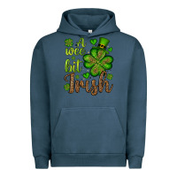 Pigment Midnight Navy St. Patrick's A wee bit irish Urban Hoodie - OliviaCreatesArt