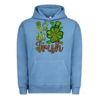 Pigment Pebble Blue St. Patrick's A wee bit irish Urban Hoodie - OliviaCreatesArt