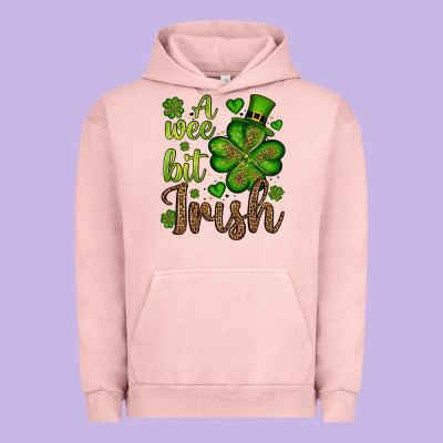 St. Patrick's A Wee Bit Irish Urban Hoodie Designed By Oliviacreatesart