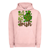 Pigment Salmon St. Patrick's A wee bit irish Urban Hoodie - OliviaCreatesArt