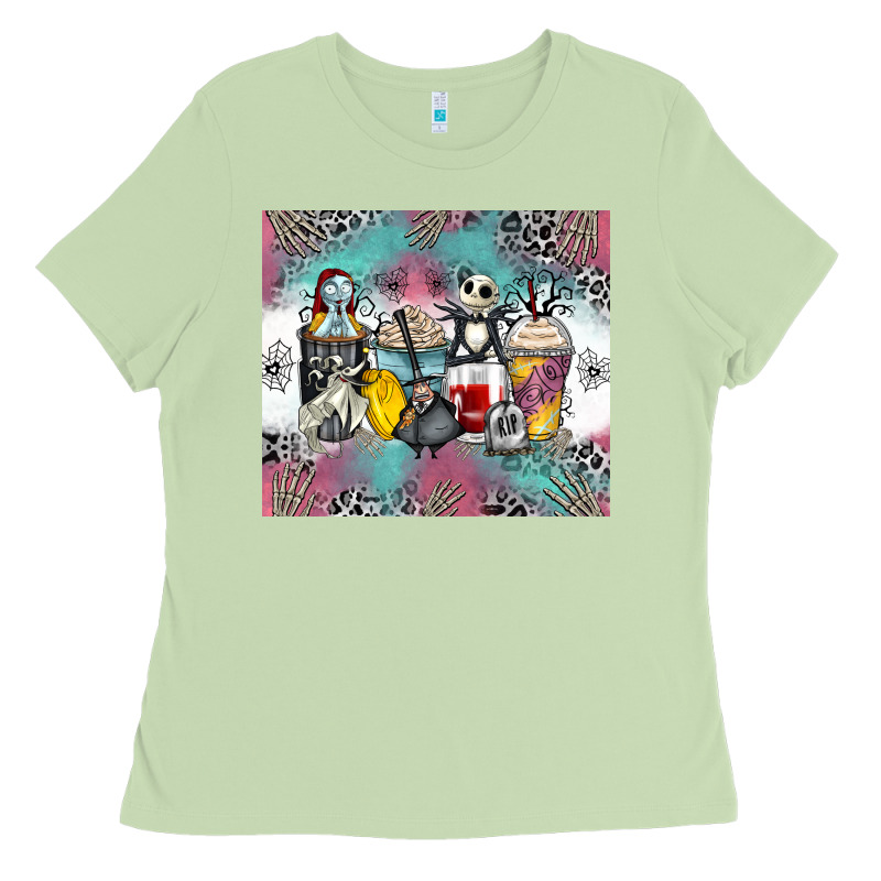 Cartoon Characters Coffee Cups Ladies Tee by Zillion Design Studio | Teevron