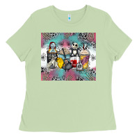 Matcha cartoon characters coffee cups Ladies Tee - Zillion Design Studio
