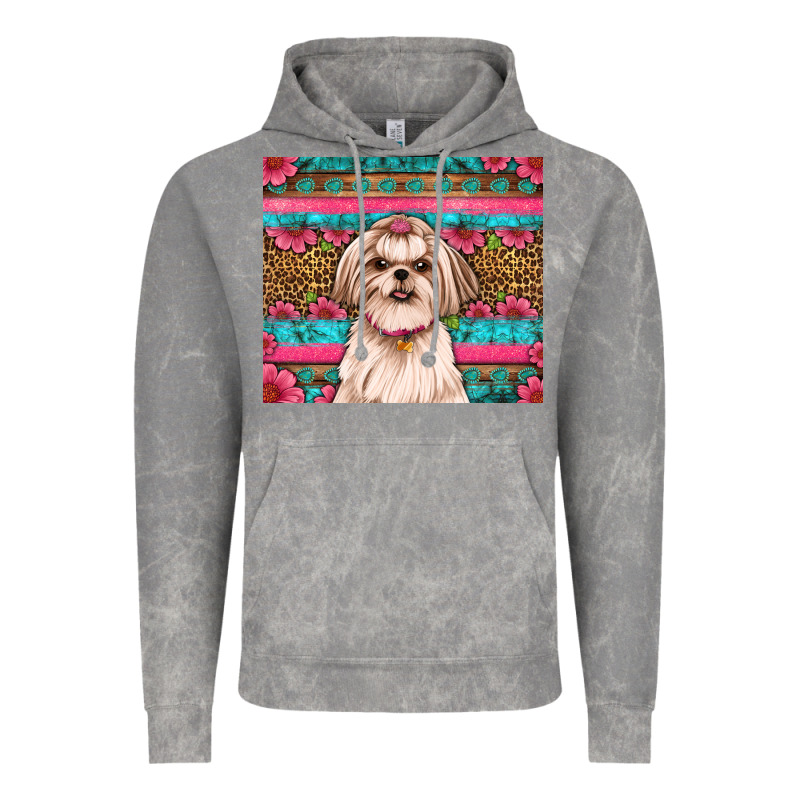 Shih Tzu Floral Tumbler Vintage Hoodie by Artiststas | Teevron