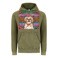 Vintage Olive shih tzu floral tumbler Vintage Hoodie - Artiststas