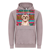 Vintage Zinc shih tzu floral tumbler Vintage Hoodie - Artiststas