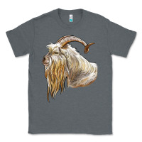 Charcoal Heather kiko goat face Classic Tee - LillyAllenDesigns