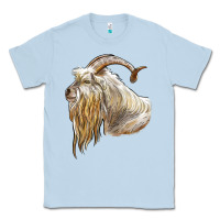 Dusty Blue kiko goat face Classic Tee - LillyAllenDesigns