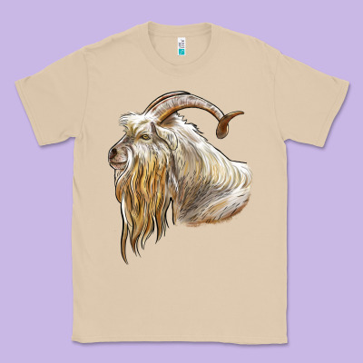 Kiko Goat Face Classic Tee Designed By Lillyallendesigns
