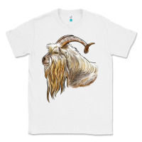 White kiko goat face Classic Tee - LillyAllenDesigns