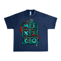 Navy mexico with roses Urban Heavy Tee - Jasminsmagicworld