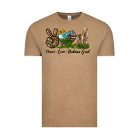 Vintage Coffee Peace Love Nubian Goat Vintage Tee - LillyAllenDesigns