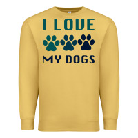 Antique Gold i love my dogs Premium Sweatshirt - Bettercallsaul