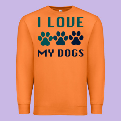 I Love My Dogs Premium Sweatshirt Designed By Bettercallsaul