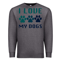 Charcoal Heather i love my dogs Premium Sweatshirt - Bettercallsaul