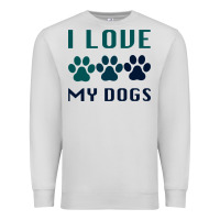 Dove Grey i love my dogs Premium Sweatshirt - Bettercallsaul