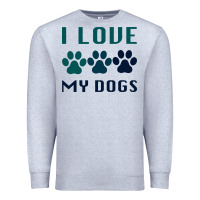 Heather Grey i love my dogs Premium Sweatshirt - Bettercallsaul