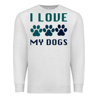 Oatmeal Heather i love my dogs Premium Sweatshirt - Bettercallsaul