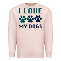 Pale Pink i love my dogs Premium Sweatshirt - Bettercallsaul