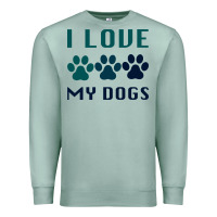 Seafoam i love my dogs Premium Sweatshirt - Bettercallsaul