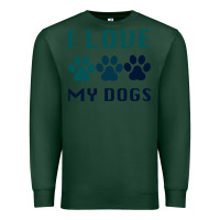Sports Green i love my dogs Premium Sweatshirt - Bettercallsaul